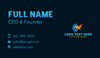 Cooling Flame Temperature Business Card Design