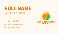 Organic Honey Jar  Business Card