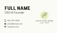 Nature Garden Emblem  Business Card