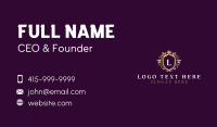 Shield Emblem Decorative Business Card