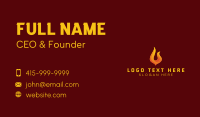 Blazing Fire Energy Fuel Business Card