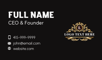 Luxury Ornament Shield Business Card