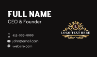 Luxury Ornament Shield Business Card Design