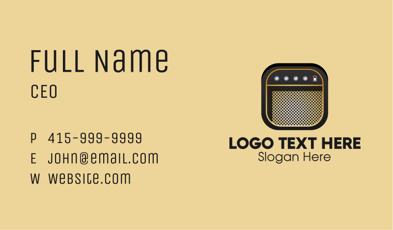 Amp Business Card example 3