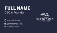 Fast Truck Letter B Business Card