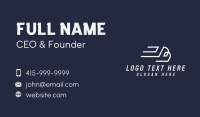 Fast Truck Letter B Business Card