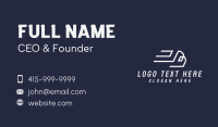 Fast Truck Letter B Business Card Design