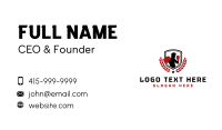 Boxer Shield Gym Business Card Design