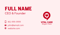 Love Chat Bubble  Business Card