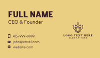 Luxury Crown Letter O Business Card