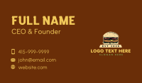 Cheeseburger Sandwich Diner Business Card