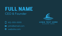 Blue Shark Fin Business Card