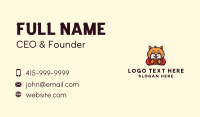 Cat Bread Bakery Mascot Business Card Design