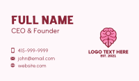 Brain Map Pin Business Card Design