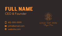 Orange Precious Stone  Business Card