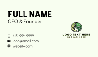 Green Hair Salon Business Card