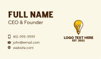 Creative Light Bulb Pencil Business Card