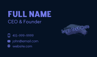 Graffiti Brush Stroke Wordmark Business Card