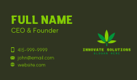 Hemp Marijuana Green Leaf Business Card