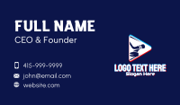 Ice Hockey Static Motion Business Card