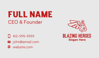 Winged Emergency Ambulance Business Card Image Preview