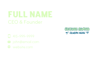 Playful Business Card example 3