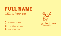 Cold Drink Business Card example 4