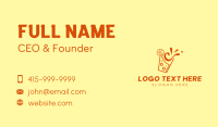 Fresh Orange Juice Splash Business Card