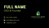 Leaf Lady Face Business Card Design