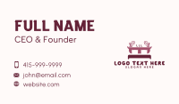 Linen Cotton Bed Business Card