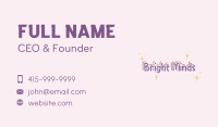 Magical Kiddie Wordmark Business Card