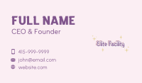 Magical Kiddie Wordmark Business Card Image Preview