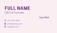 Magical Kiddie Wordmark Business Card Image Preview