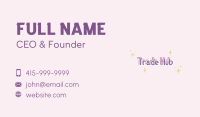 Magical Kiddie Wordmark Business Card Image Preview