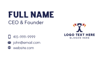 Lightning Letter X Business Card