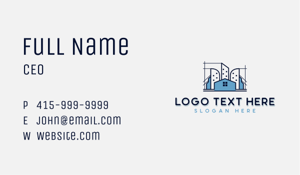 Architecture Construction Business Card Design Image Preview