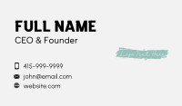 Generic Watercolor Wordmark  Business Card