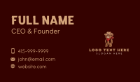 Cowboy Grizzly Bear Business Card