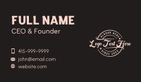 Retro Classic Brand Business Card Design