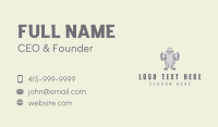 Halloween Ghost Costume Business Card