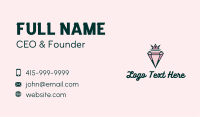Premium Pink Diamond Jewelry Business Card