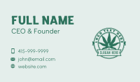 Marijuana CBD Medicine Business Card Design