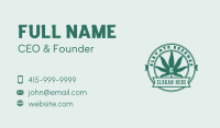 Marijuana CBD Medicine Business Card