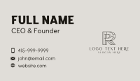 Corporate Attorney Letter R  Business Card