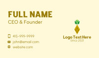 Geometric Pineapple Fruit Business Card Design