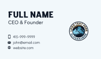 Outdoor Mountain Hiking Business Card