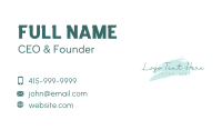 Beauty Apparel Watercolor  Business Card