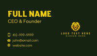 Premium Wild Lion Business Card