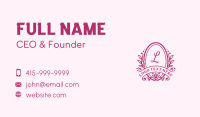 Organic Flower Wreath  Business Card