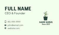 Green House Plant  Business Card